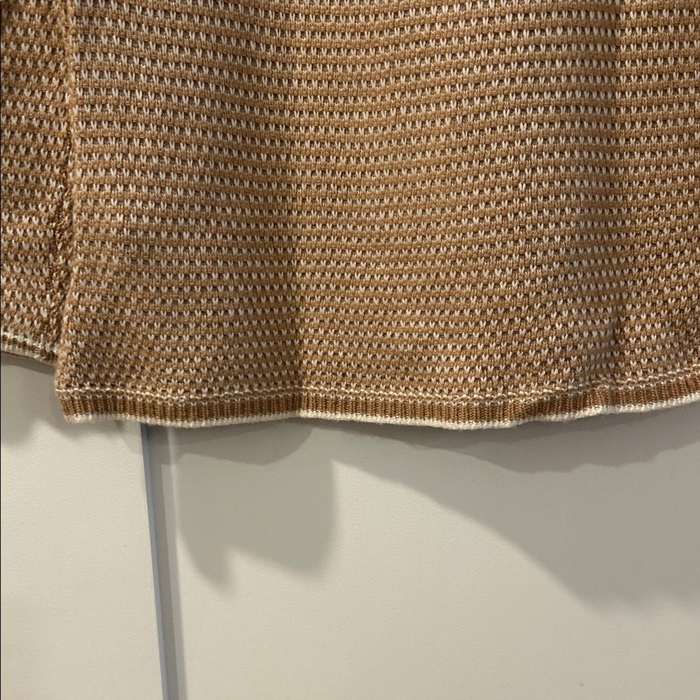 J. Crew Tan & White Knit Sweater, Size Small - Picture 9 of 11
